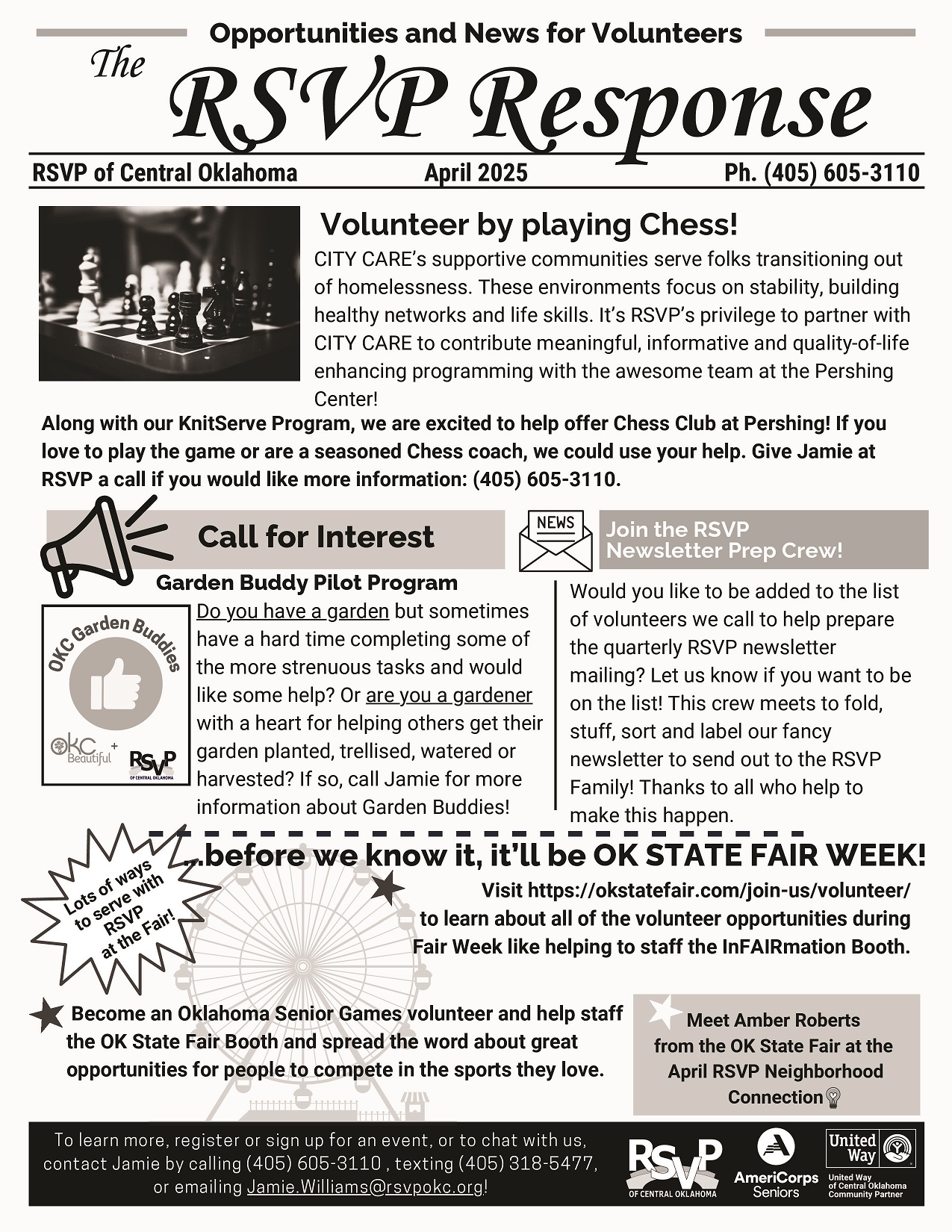 April 2025 RSVP Response News and Announcements for Volunteers