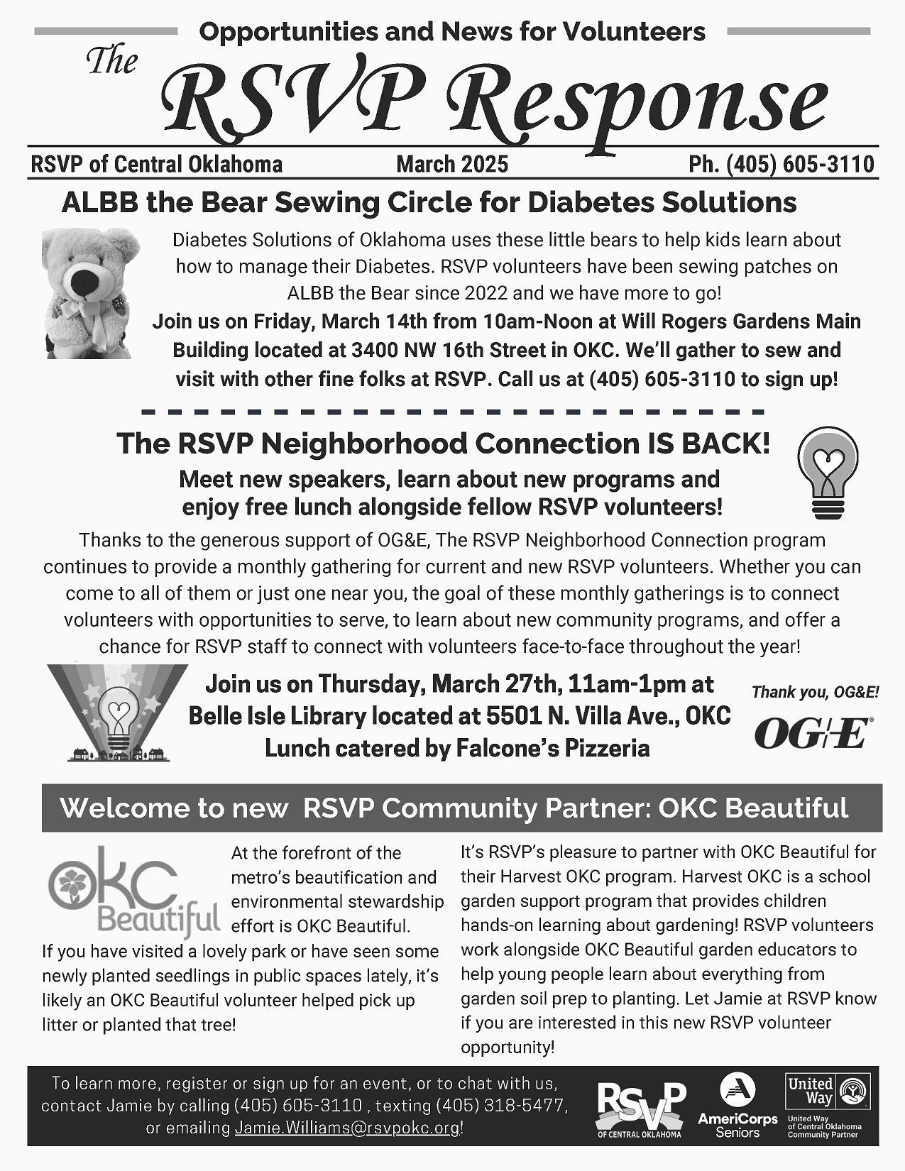 March 2025 RSVP Response News and Announcements for Volunteers